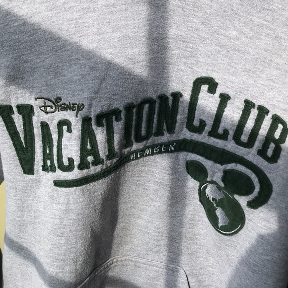 DISNEY PARKS Grey Hoodie With Green Lettering. - Picture 3 of 4
